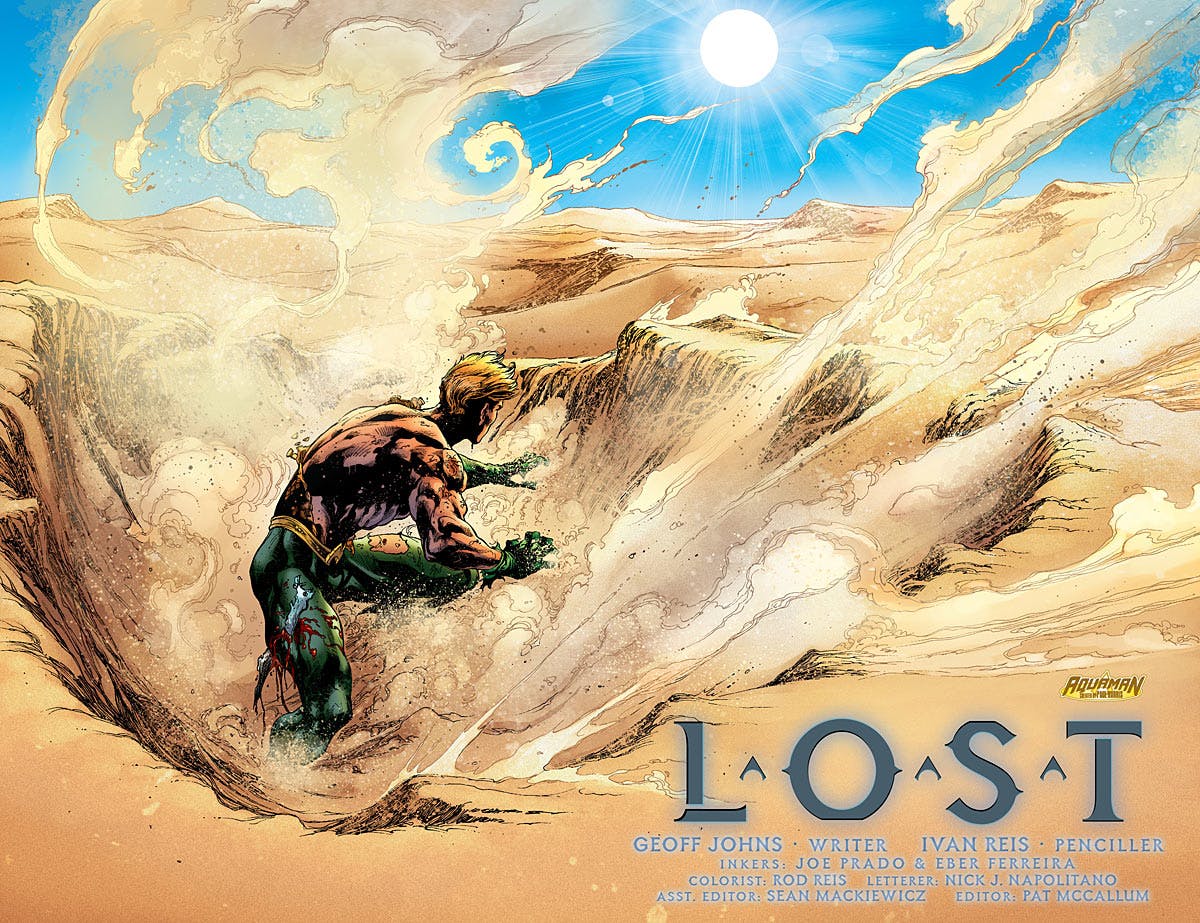 O que aconteceria se jogassem o Aquaman no meio do deserto? - Aquaman #5 Vol 7 2012 - Blog Farofeiros