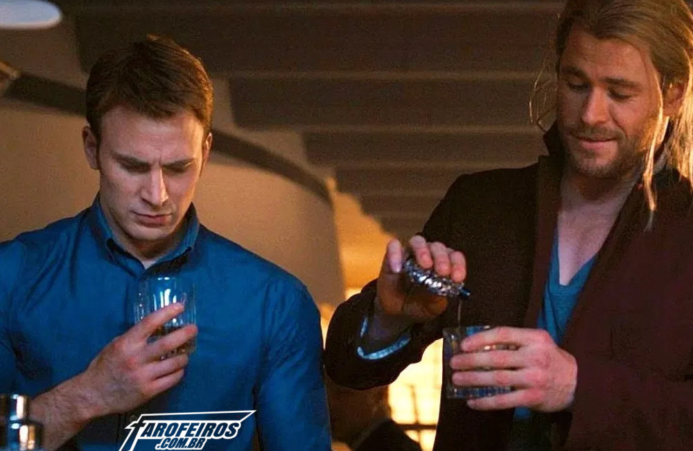 Vingadores bebendo - Capitão América - Thor - Blog Farofeiros