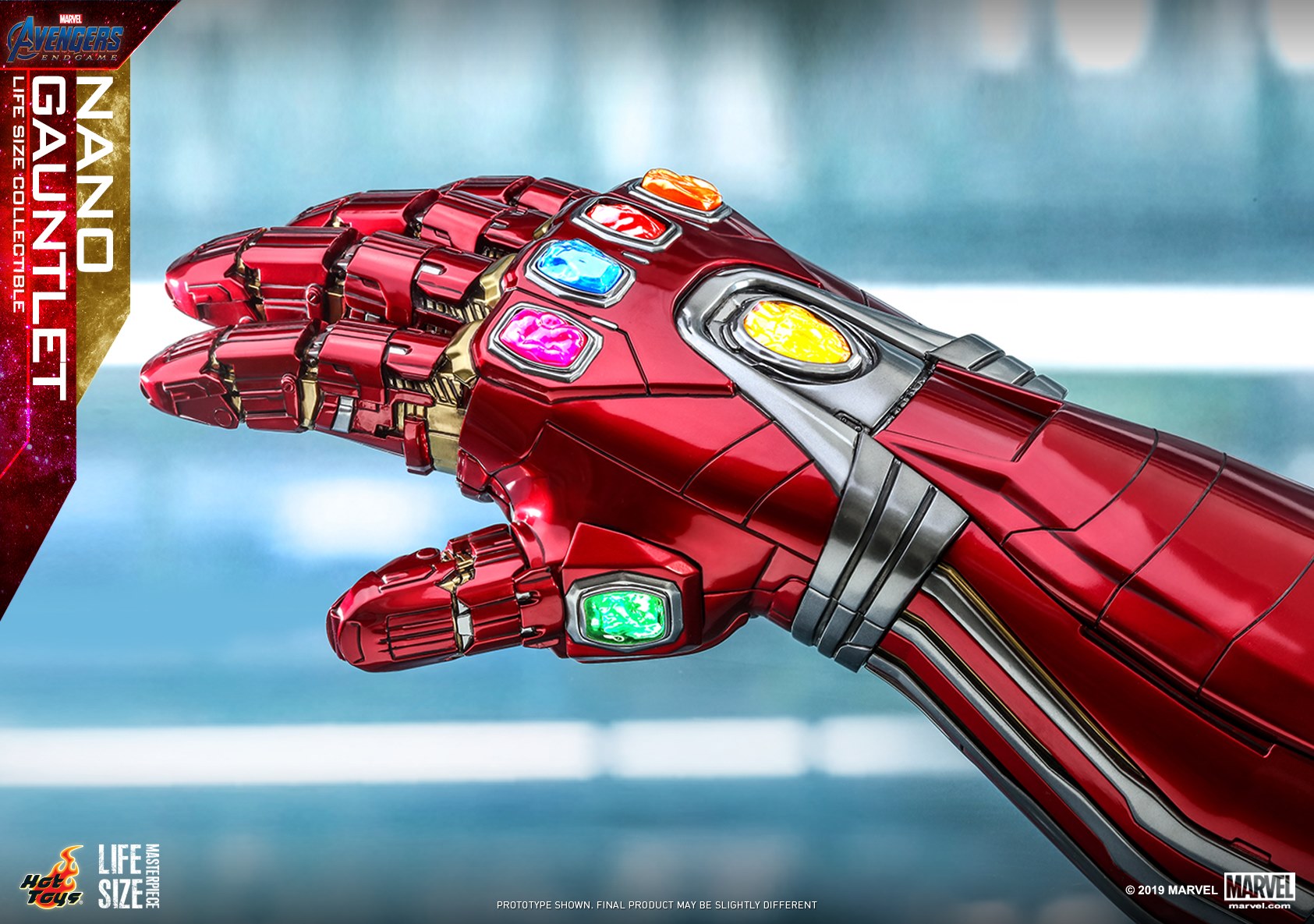 Nano Gauntlet - Manopla de Tony Stark - Vingadores - Ultimato - Tamanho real - Blog Farofeiros