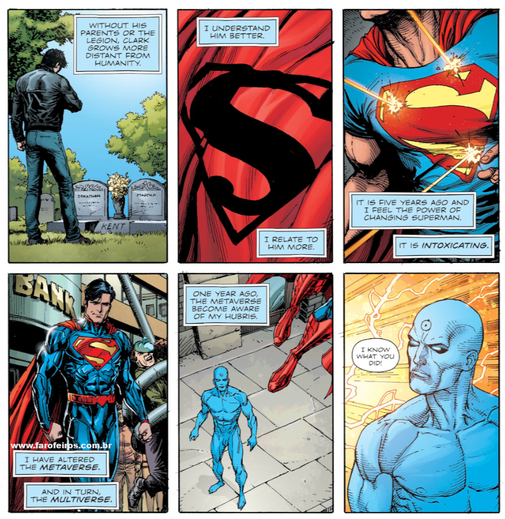 Superman - Relógio do Juízo Final - Novos 52 foi culpa do Dr Manhathan - Doomsday Clock - Blog Farofeiros