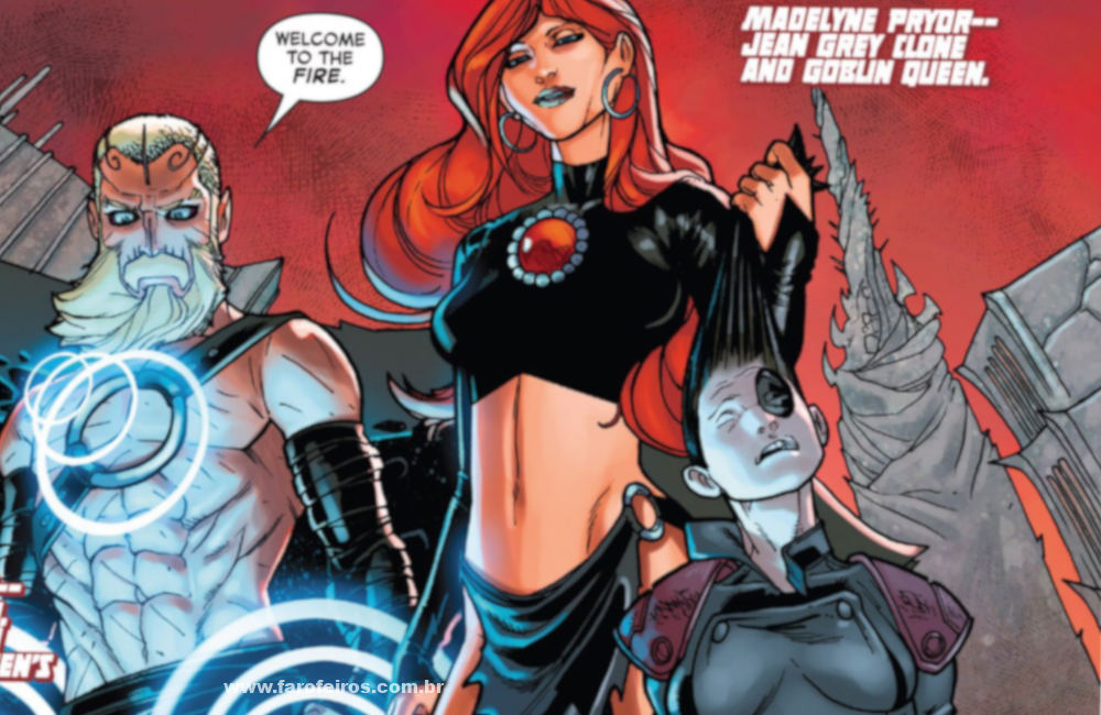 O Diamante Vermelho de Powers of X #4 - Madelyne Pryor - Blog Farofeiros