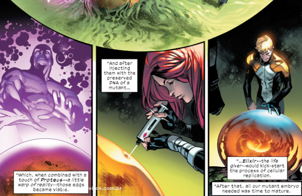 Os CINCO - Proteus - Hope - Elixir - X-Men - Deu tudo certo em House of X #5 - Marvel Comics - Blog Farofeiros