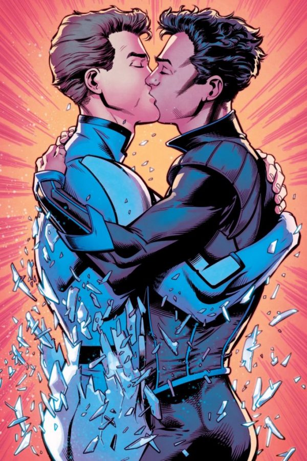 Primeiro beijo gay do Homem de Gelo adolescente - Marvel Comics - Beijo gay nas histórias em quadrinhos - Blog Farofeiros