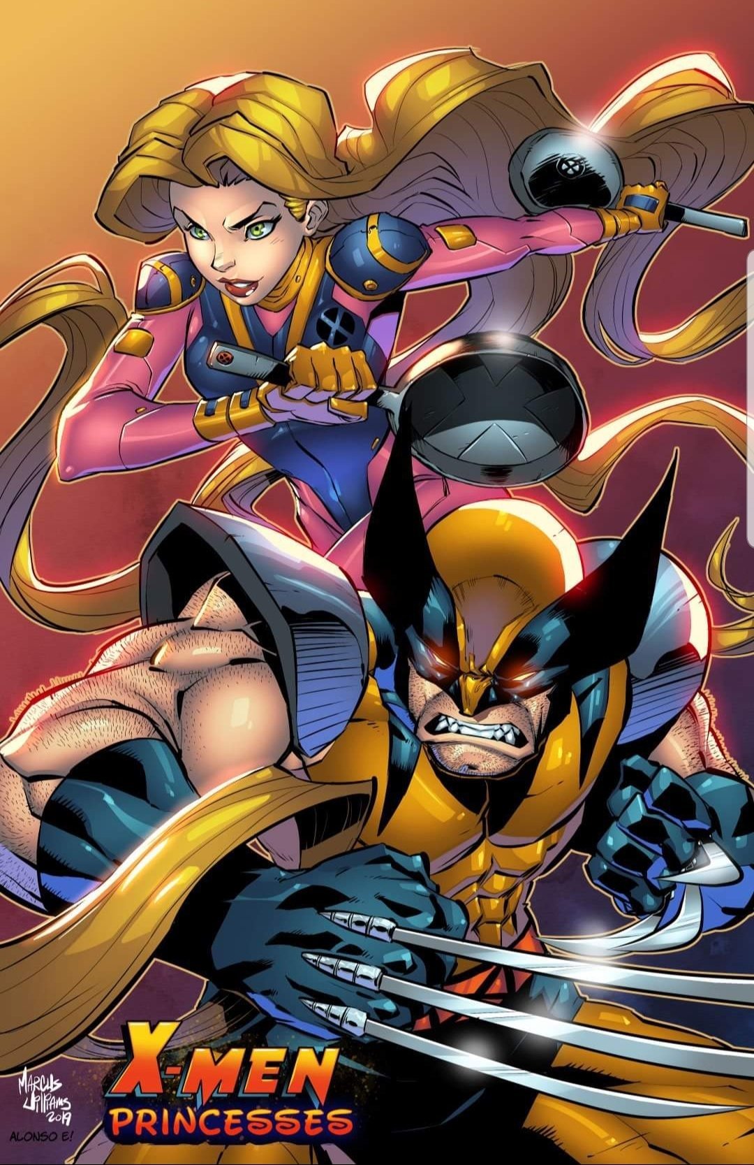 Wolverine - Rapunzel - Quando X-Men e Princesas Disney se encontram - MarcusTheVisual - Blog Farofeiros