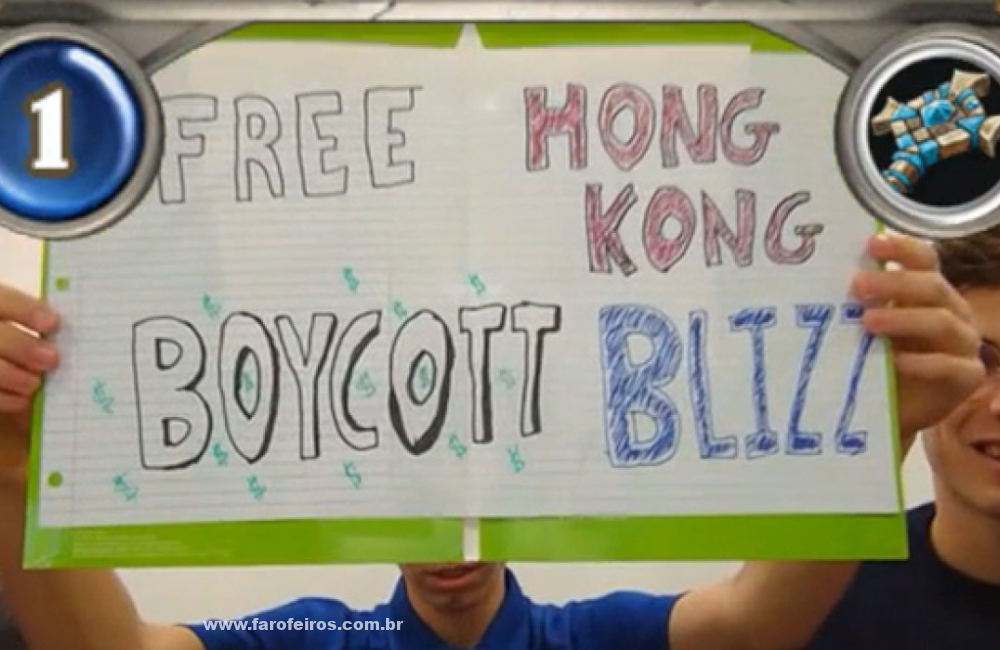 Free Hong Kong - Boicote - Como arruinar a boa reputação da Blizzard em 10 lições -Blog Farofeiros