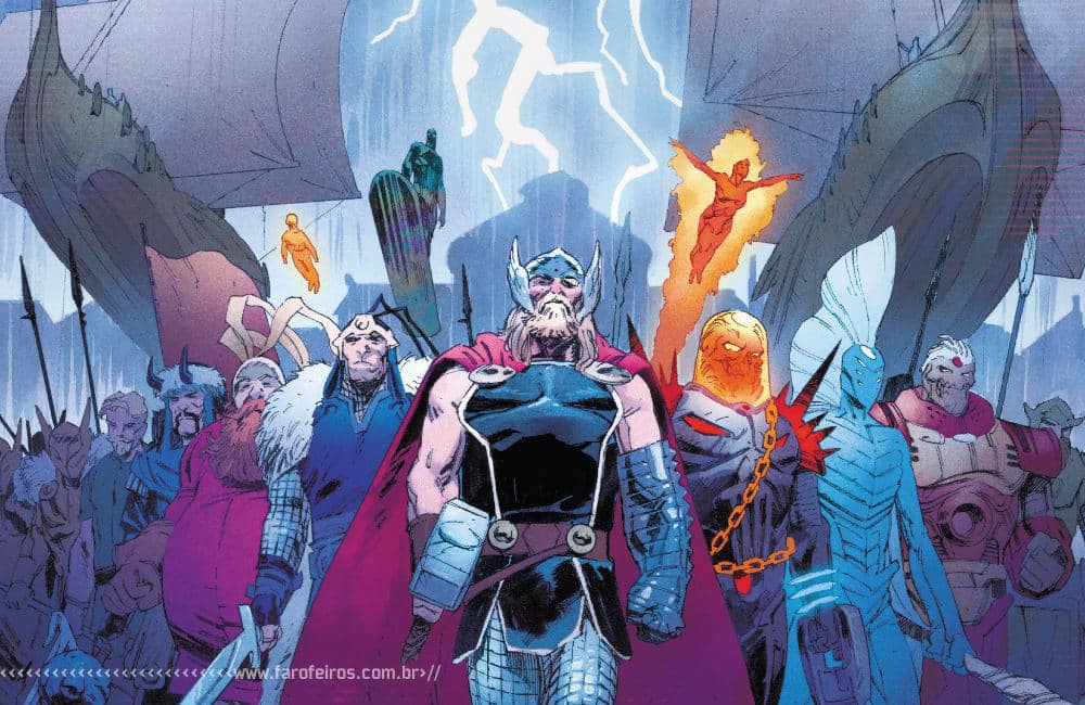 Thor de Donny Cates - Motoqueiro Fantasma Cósmico - Surfista Prateado - Asgardianos - Blog Farofeiros