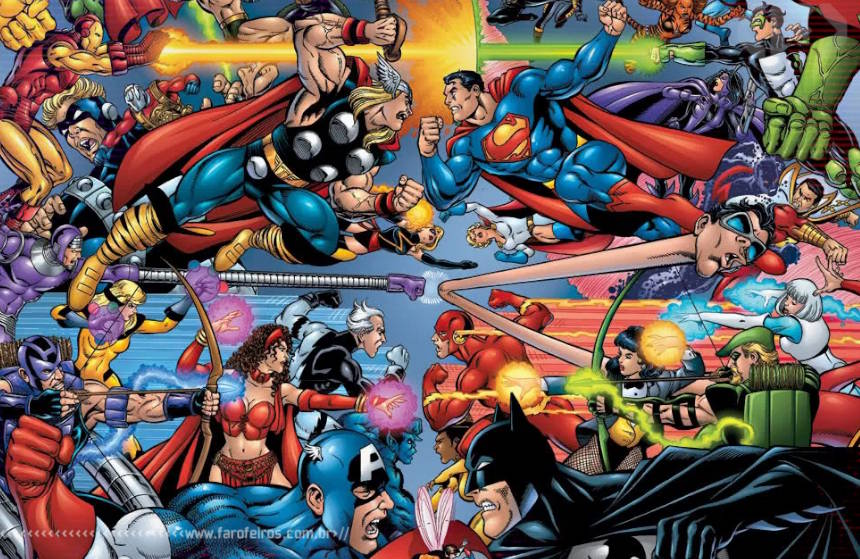 Novo Marvel Versus DC - Vingadores - Liga da Justiça - Blog Farofeiros