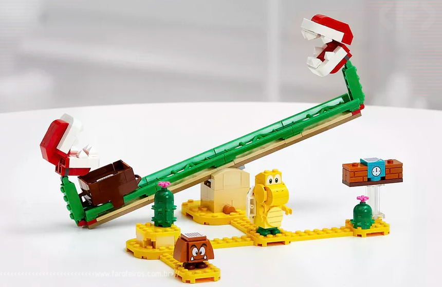 LEGO Super Mario - The Piranha Plant Power Slide Expansion Set - Blog Farofeiros