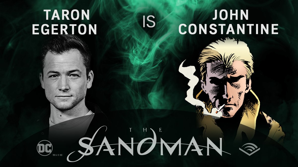Taron Egerton - John Constantine - Sandman em audiobook - Blog Farofeiros