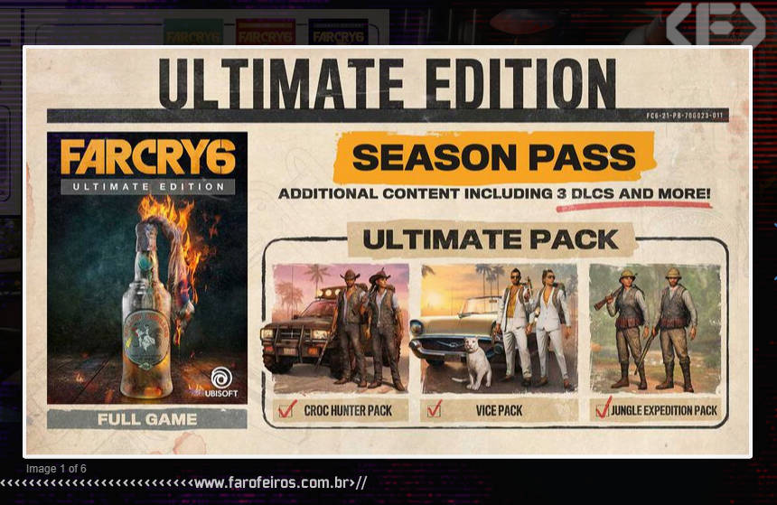 Far Cry 6 - Ultimate Edition - Ultimate Pack - Ubisoft Forward 2020 - Blog Farofeiros