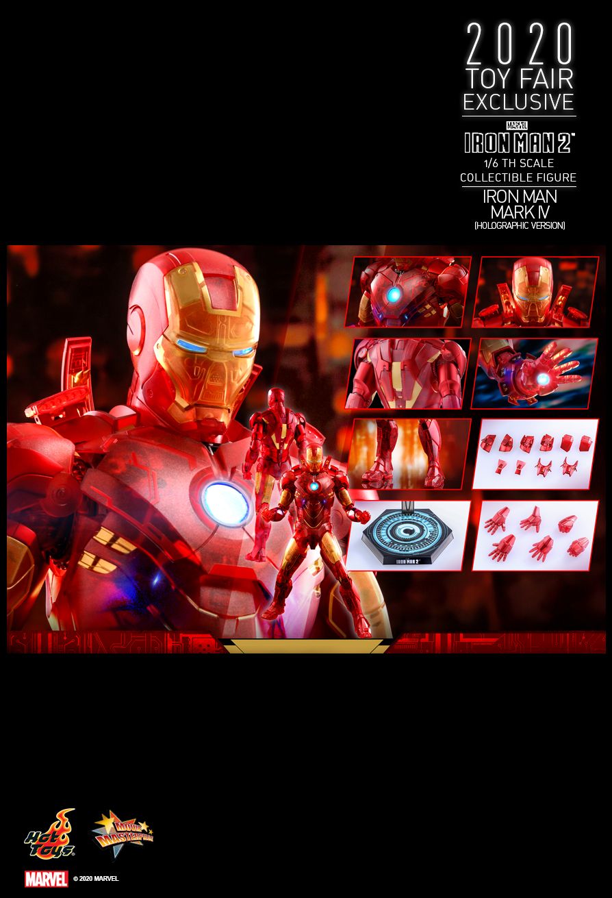 Homem de Ferro holográfico da Hot Toys - Blog Farofeiros