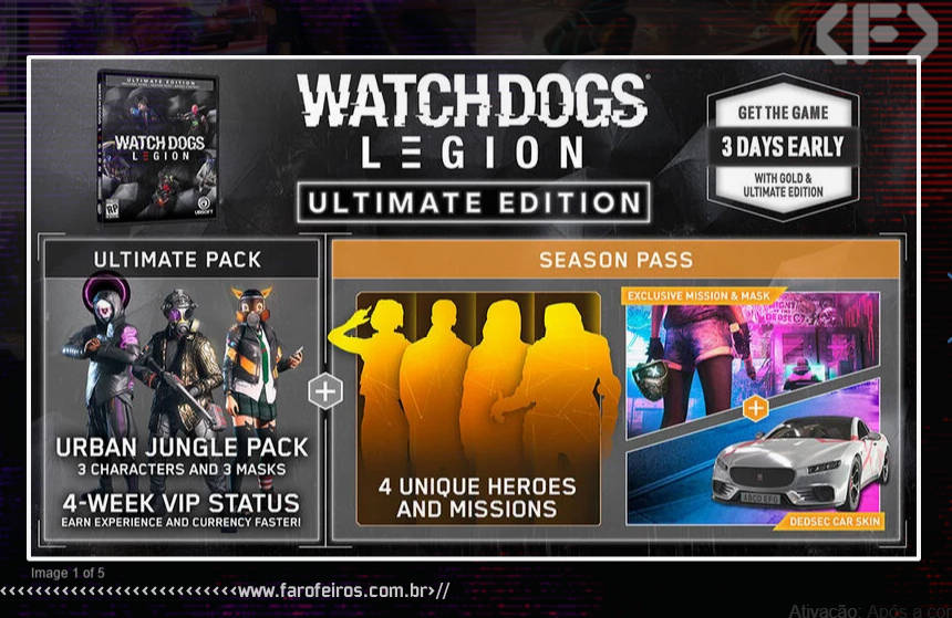 Watch Dogs Legion - Ultimate Edition - Ultimate Pack - Ubisoft Forward 2020 - Blog Farofeiros