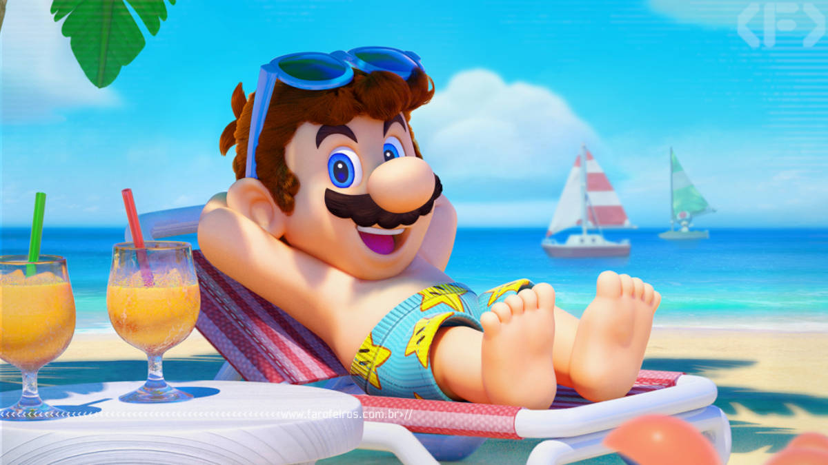 Nintendo no Brasil - Super Mario na praia - Blog Farofeiros