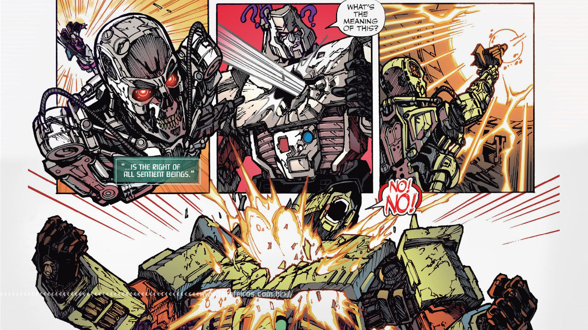 Exterminador - Megatron - Transformers Vs Terminator #4 - Outra Semana nos Quadrinhos #27 - Blog Farofeiros