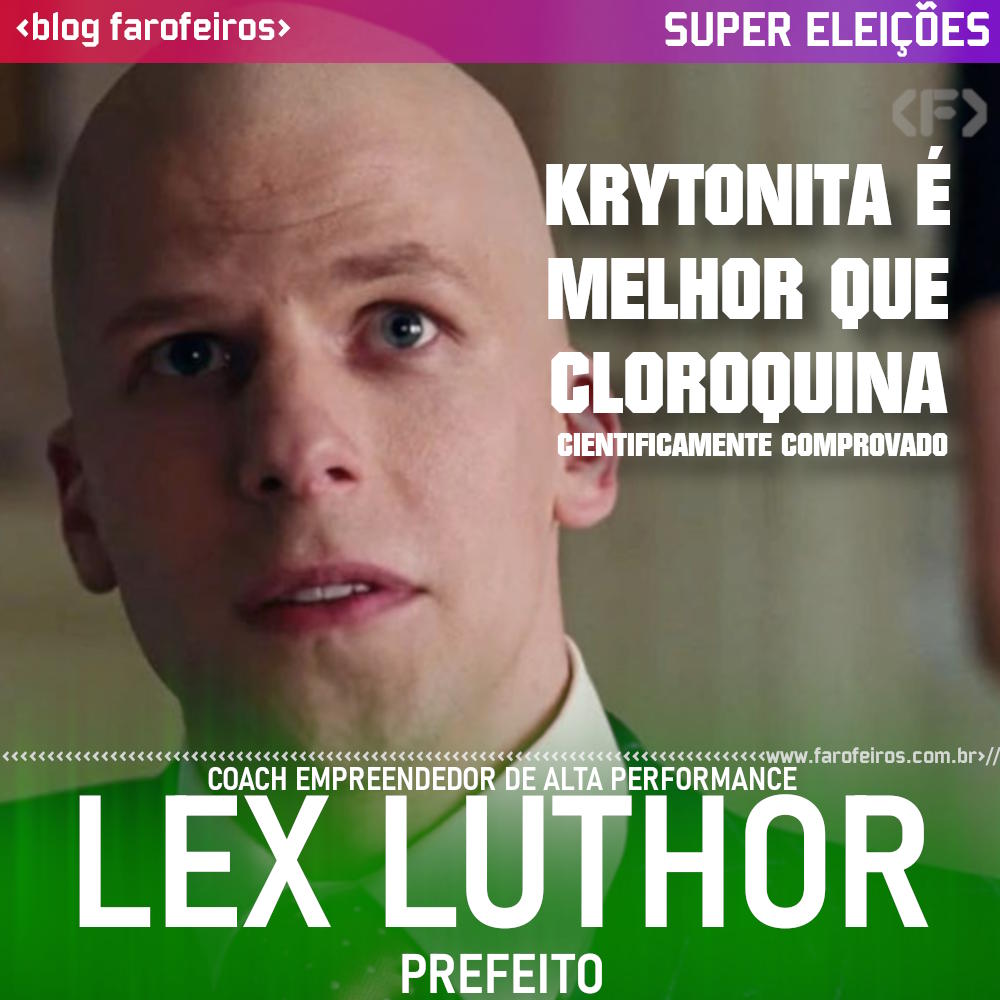 Lex Luthor - Os Simpsons - Blog Farofeiros - Super Eleições
