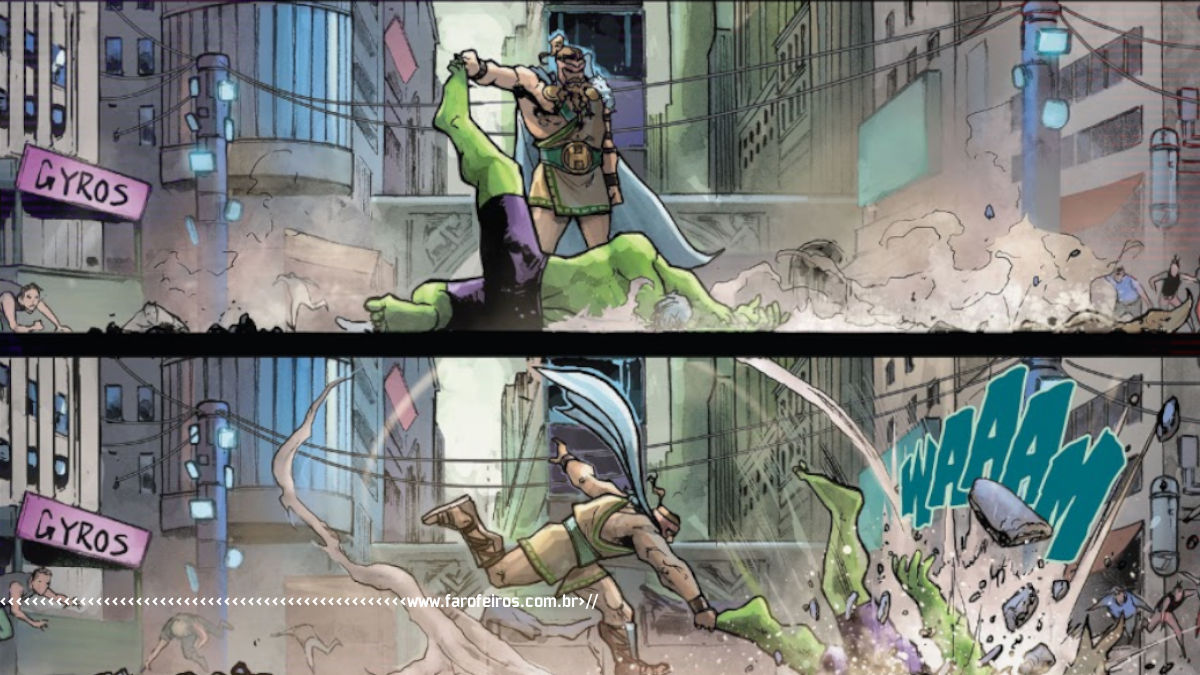 Hércules Esmaga pequeno Hulk - Maestro #4 - Marvel Comics - Outra Semana nos Quadrinhos #28 - Blog Farofeiros