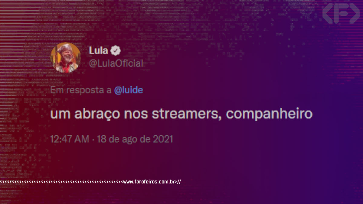 Pensamento - Tweet Lula - Blog Farofeiros