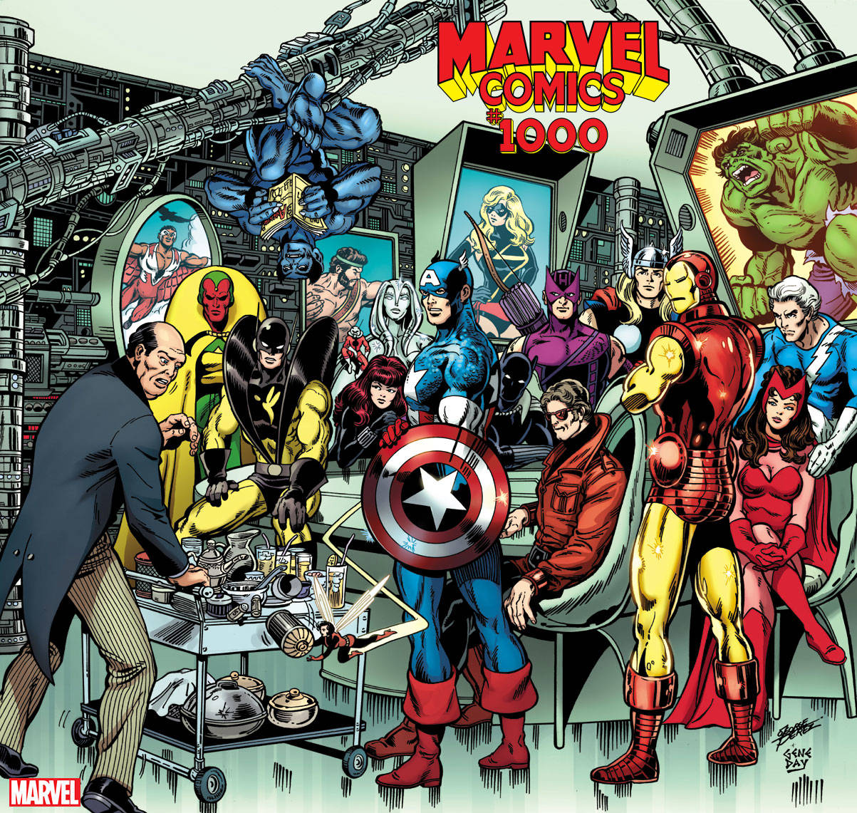 George Pérez - Avengers - Poster - Vingadores - Marvel Comics 1000 - www.farofeiros.com.br