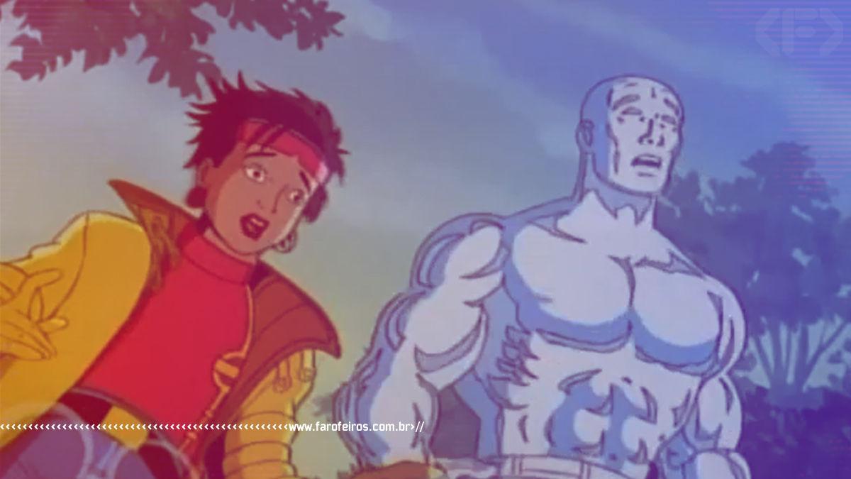 Homem de Gelo e Jubileu desenho animado X-Men - www.farofeiros.com.br