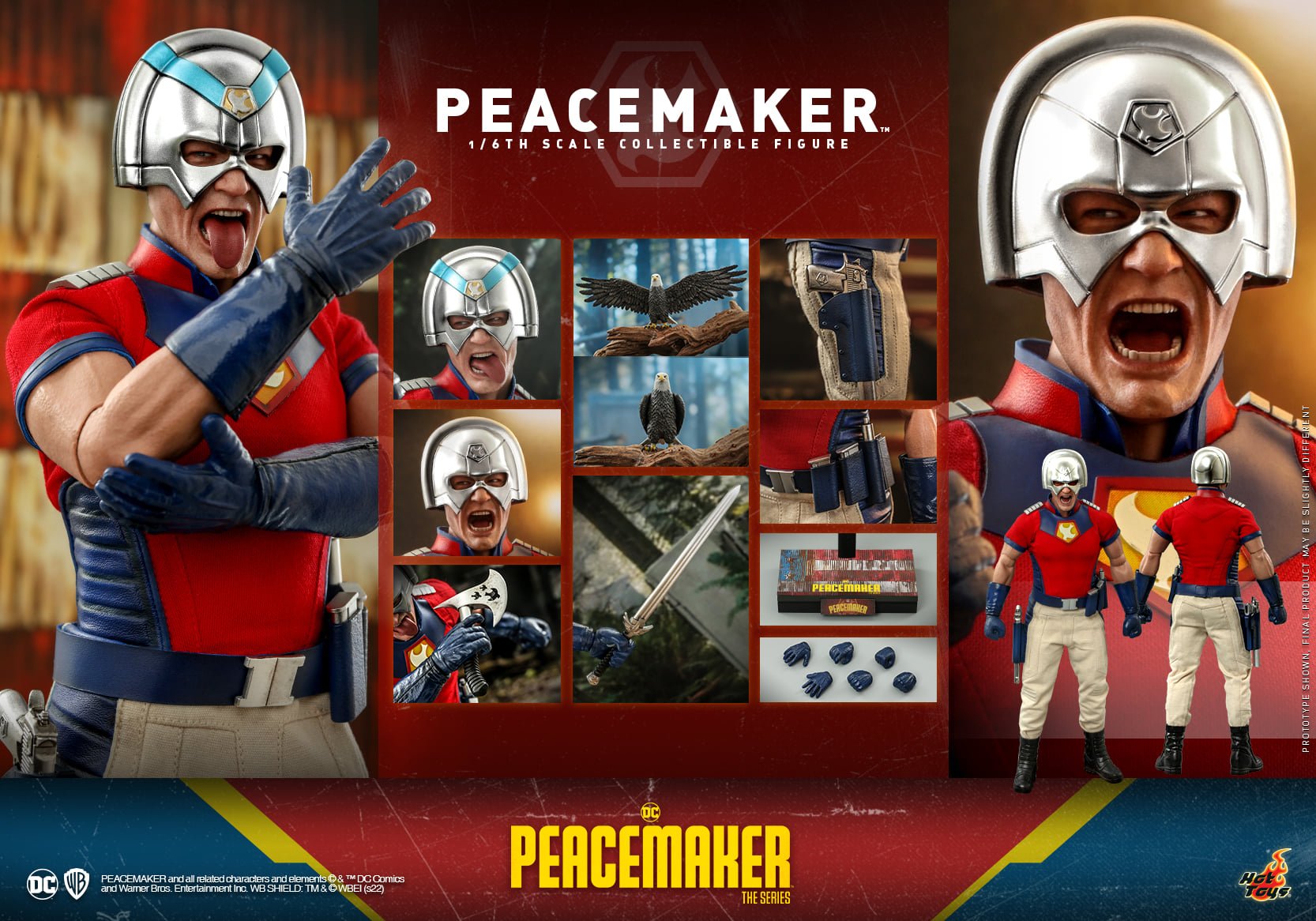 Pacificador e Eagly da Hot Toys - Peacemaker - www.farofeiros.com.br