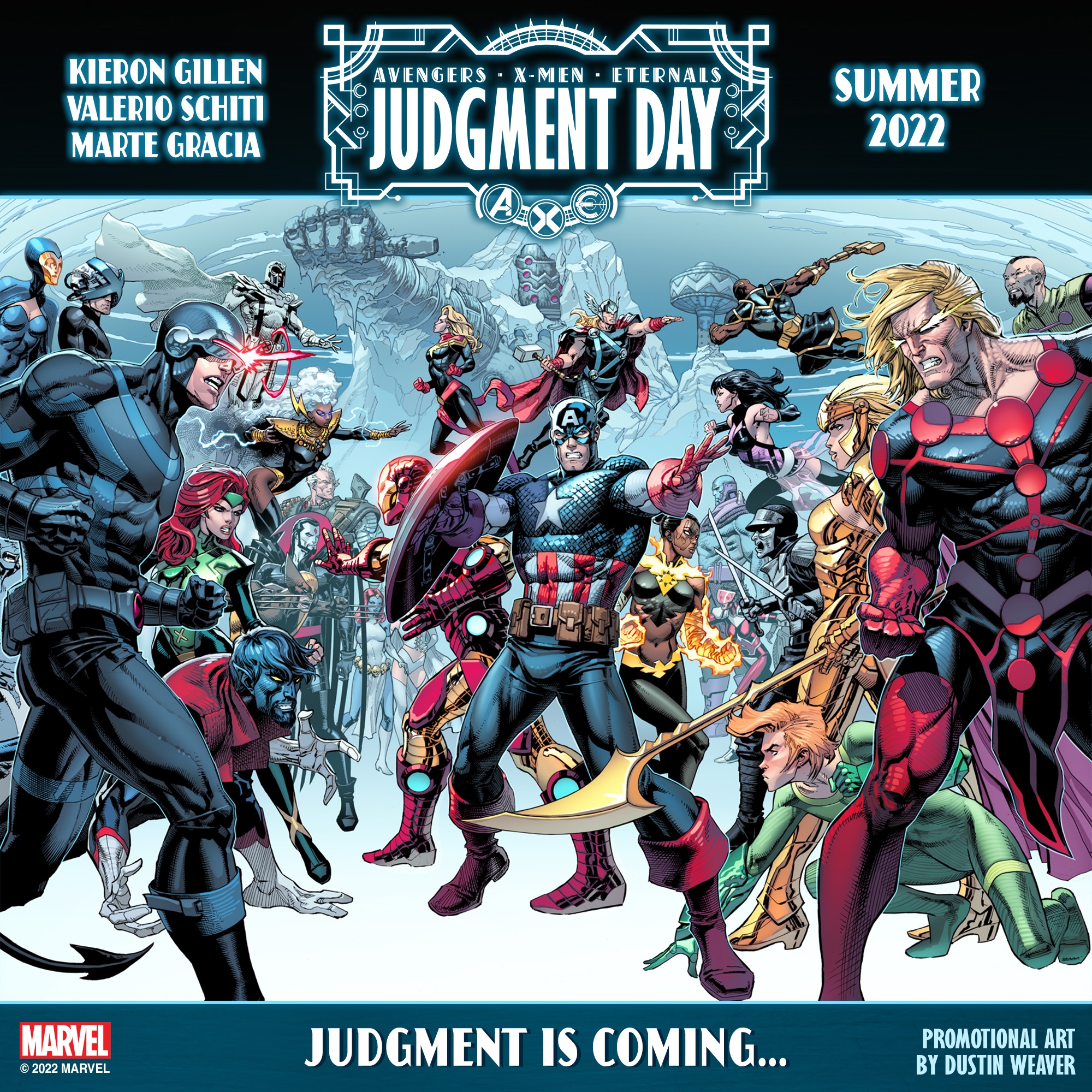 Judgment is coming - Dia do Julgamento na Marvel Comics - Eternos - Vingadores - X-Men - Capa - www.farofeiros.com.br