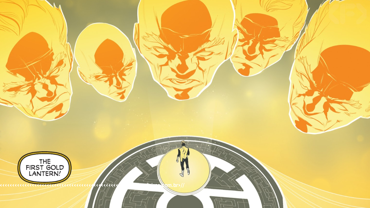 O primeiro Lanterna Dourado e os Anciões - DC Comics - www.farofeiros.com.br