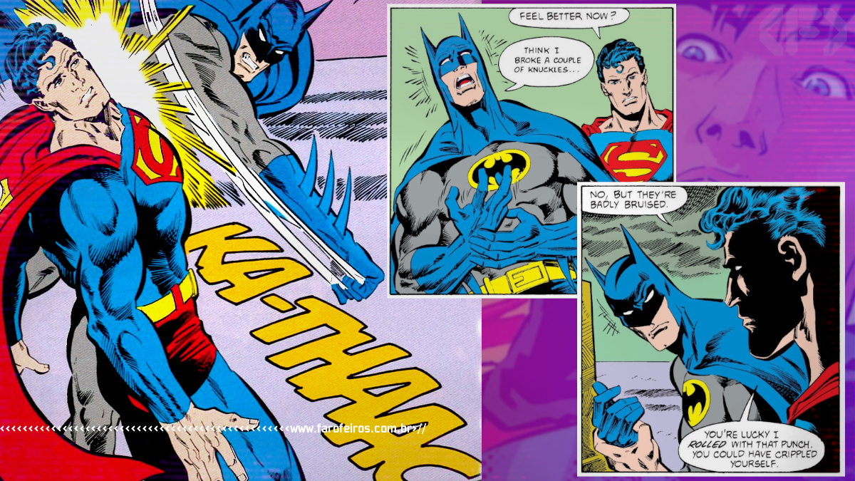 Outra Semana nos Quadrinhos #31 - Batman se machucou socando Superman - www.farofeiros.com.br