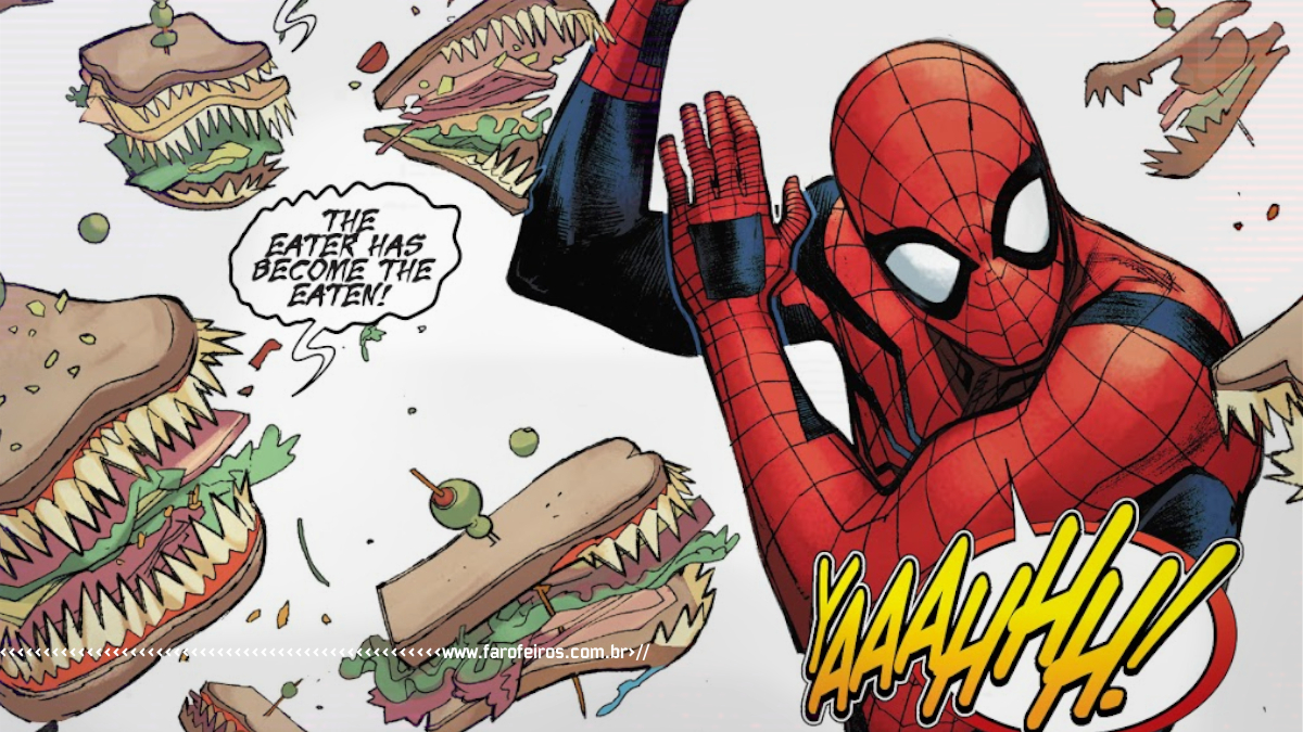 Outra Semana nos Quadrinhos #31 - Homem Aranha contra sanduiches assassinos - The Amazing Spider Man #92 - Marvel Comics - www.farofeiros.com.br