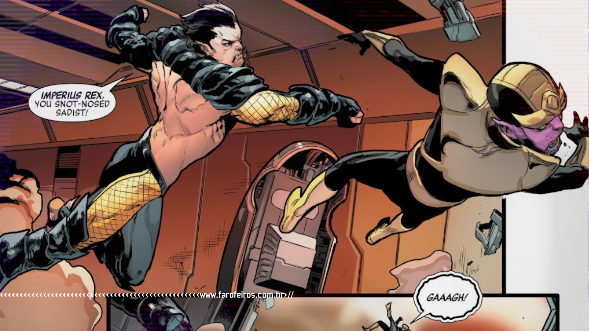 Outra Semana nos Quadrinhos #31 - Namor socando Thanos criança - Avengers #53 - Marvel Comics - www.farofeiros.com.br