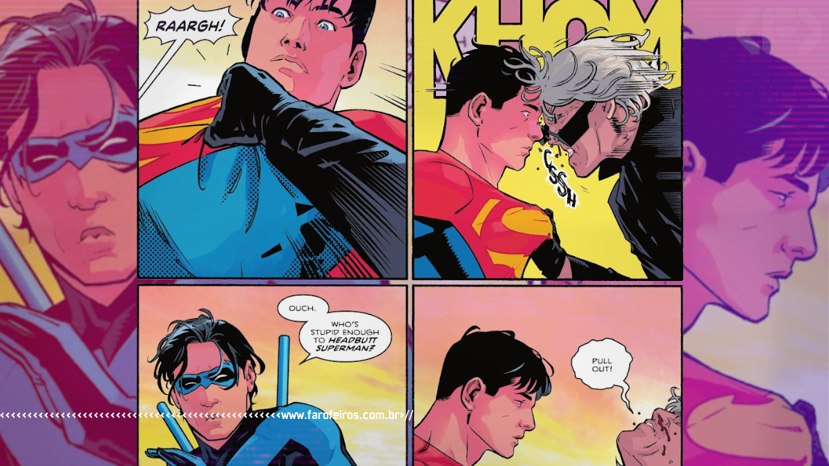 Outra Semana nos Quadrinhos #31 - Quem é estupido de dar uma cabeçada no Superman - Superman - Son of Kal El #9 - www.farofeiros.com.br