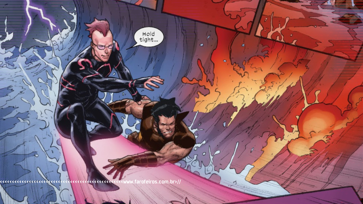 Outra Semana nos Quadrinhos #31 - Surf psionico com Kid Omega e Wolverine - Wolverine #26 - Marvel Comics - www.farofeiros.com.br