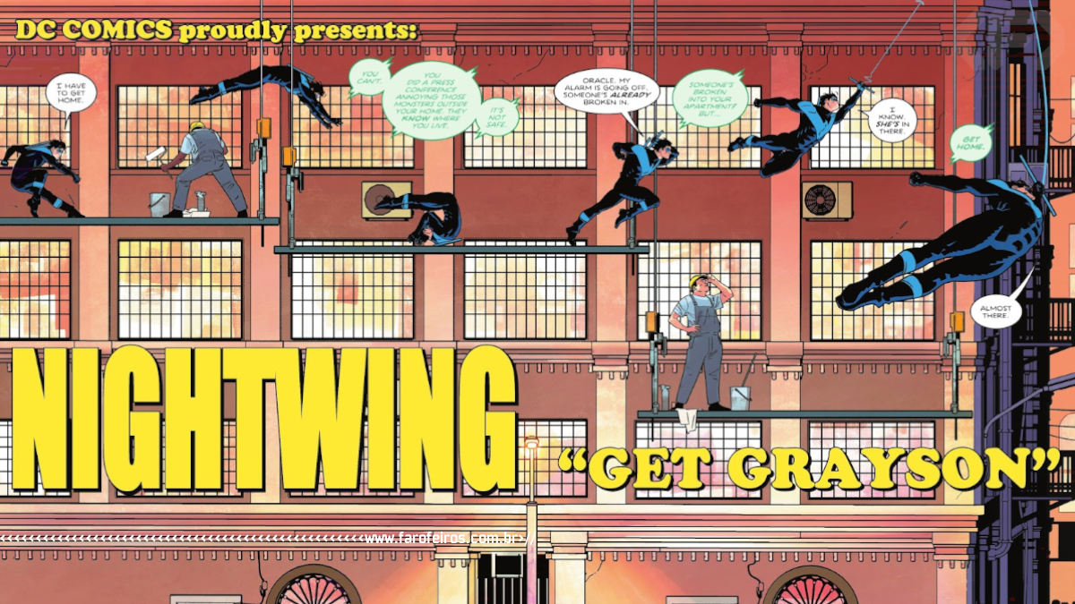 Detalhe de Nightwing #87 - Eisner Awards - Bruno Redondo - 2 - Blog Farofeiros