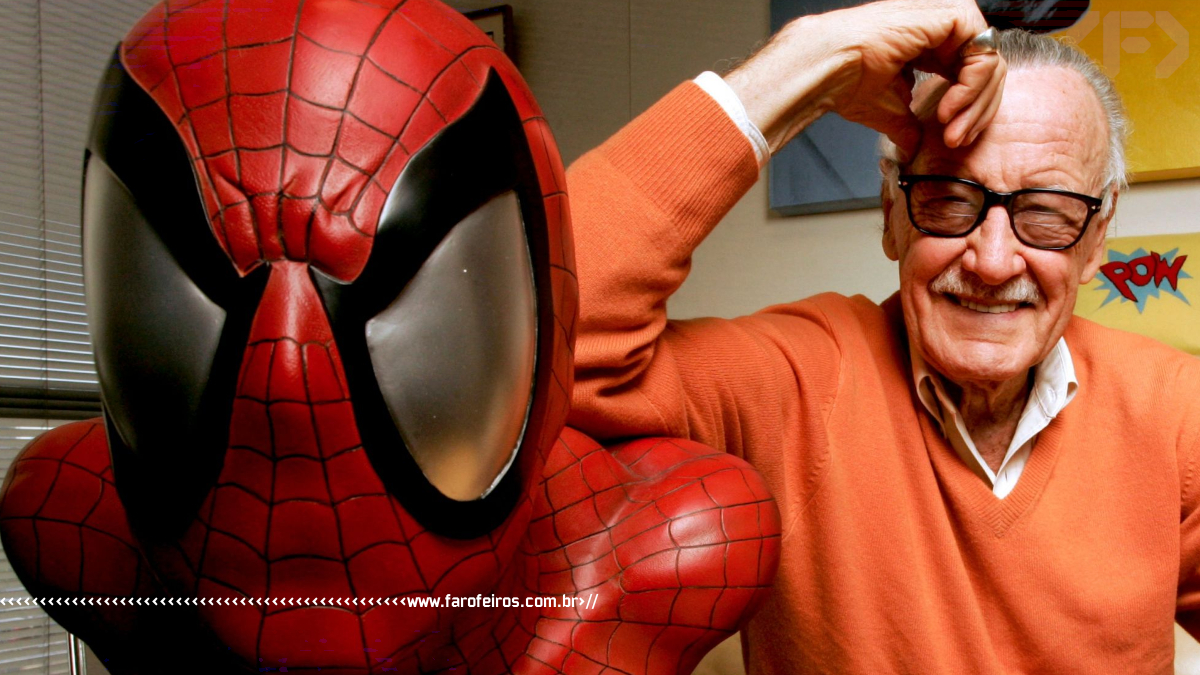 Stan Lee e estátua do Homem Aranha - Blog Farofeiros