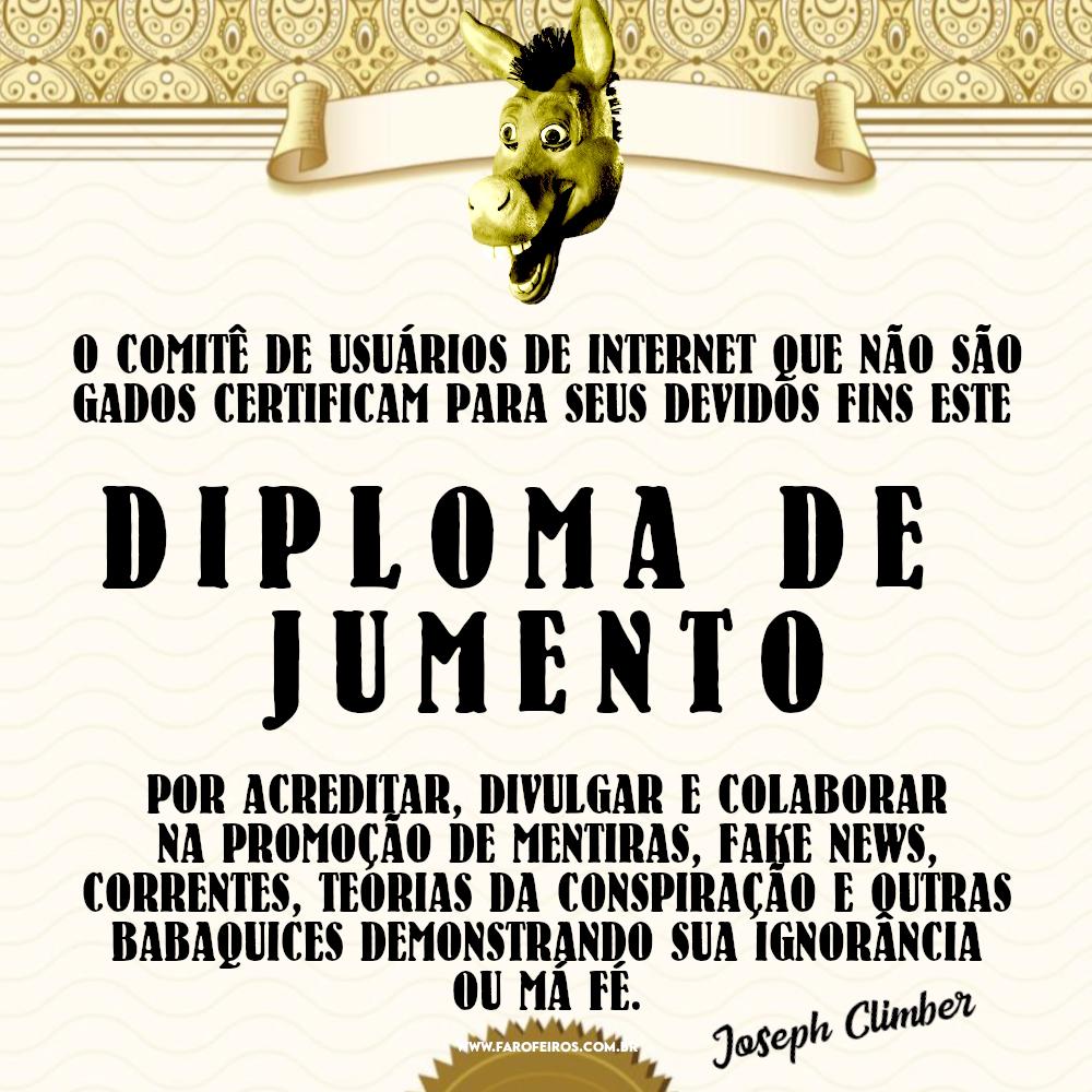Blog Farofeiros - Diploma de Jumento