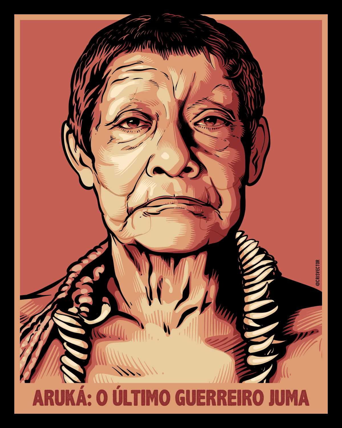 A arte de Cris Vector - Dia da Resistência dos Povos Indígenas - Aruka - Blog Farofeiros