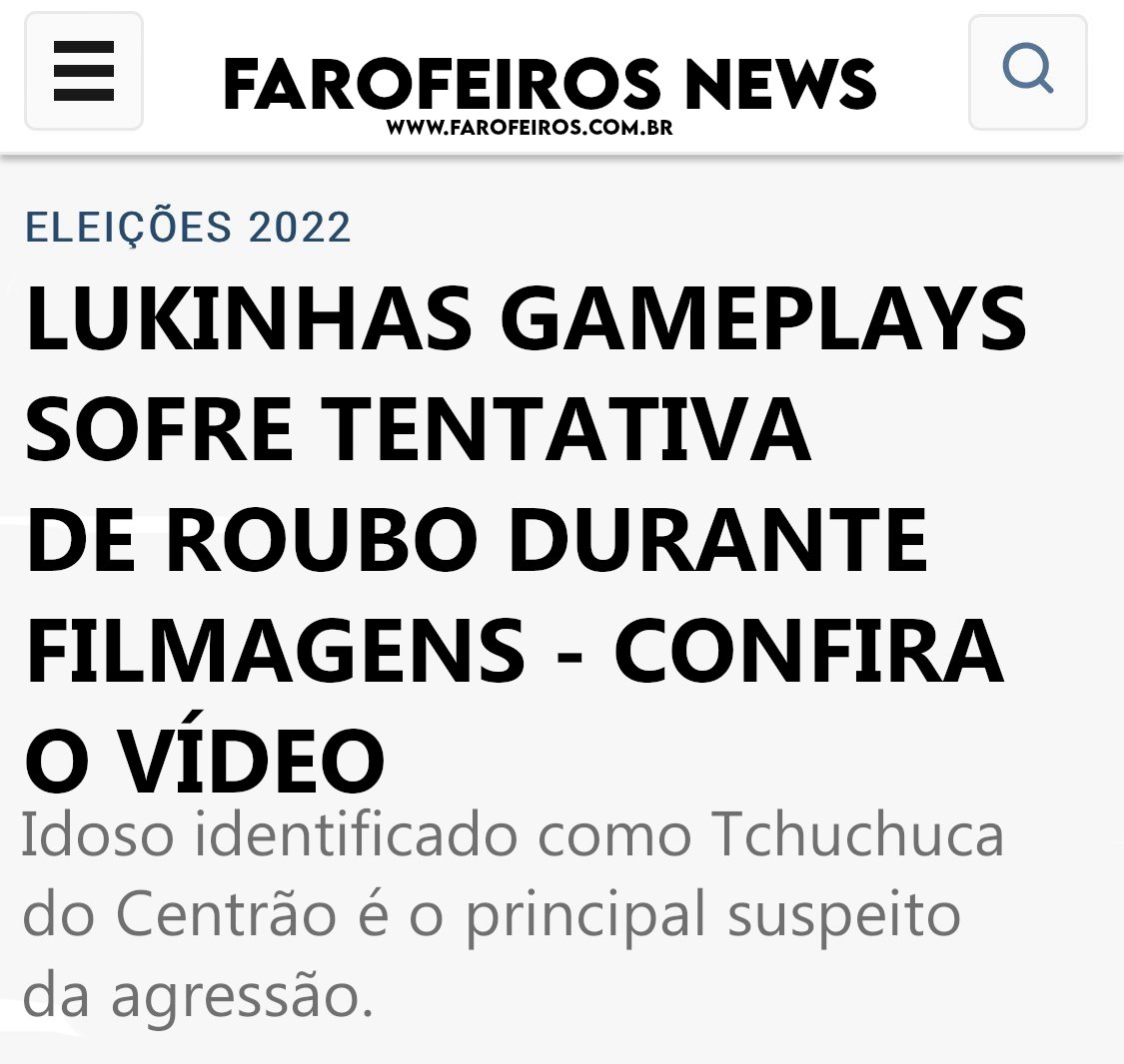 Tchuchuca do Centrão - Lukinhas plays - Blog Farofeiros