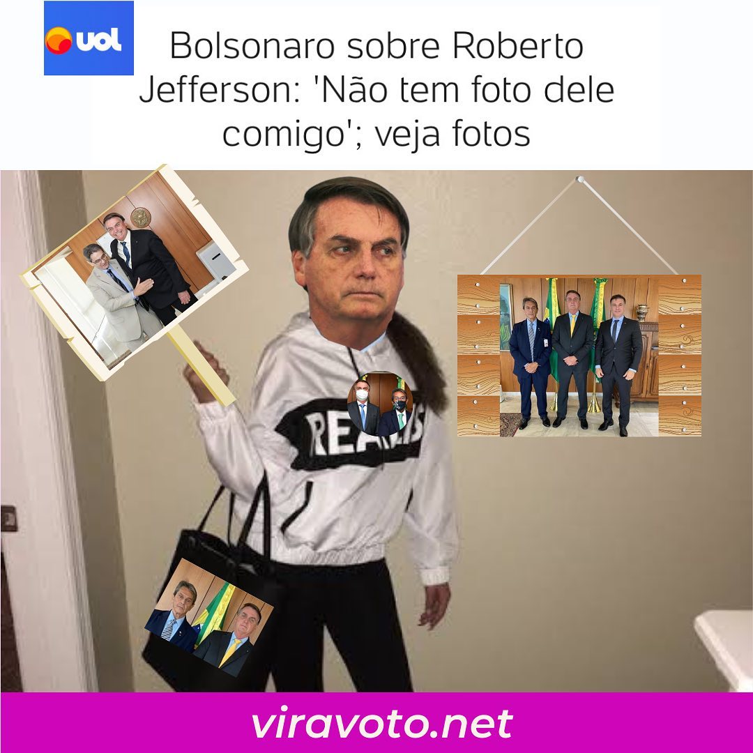 Bolsonaro foto Roberto Jefferson