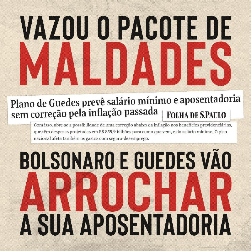 Pacote de Maldades do Bolsonaro