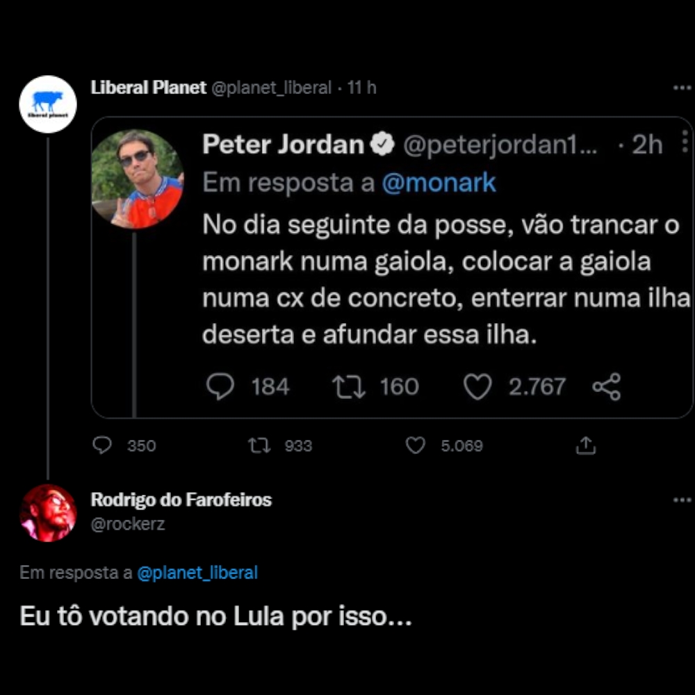 Rodrigo do Farofeiros - Eu tô votando no Lula por isso