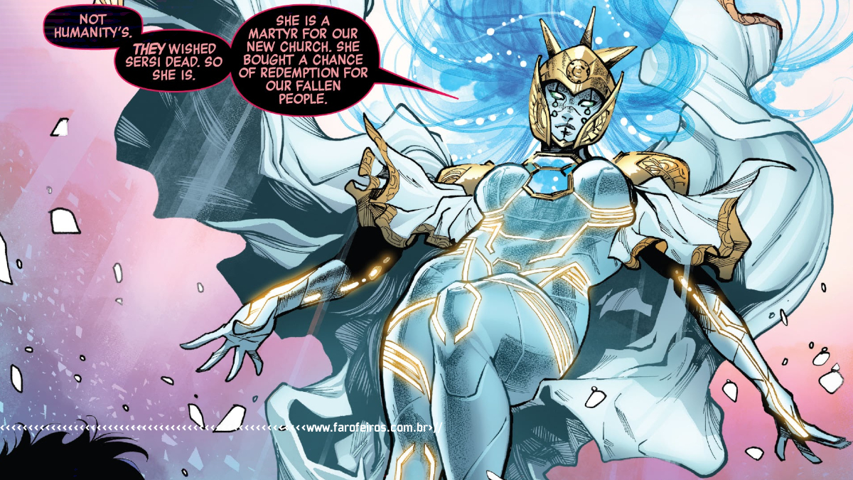 O final de Dia do Julgamento da Marvel Comics - Vingadores - X-Men - Eternos - Ajak Celestia - 5 - Blog Farofeiros
