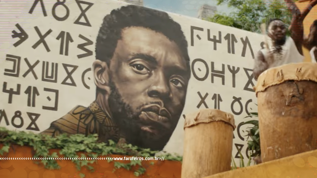 Pantera Negra 2 - Wakanda Para Sempre - Mural T'Challa - Chadwick Boseman - Blog Farofeiros