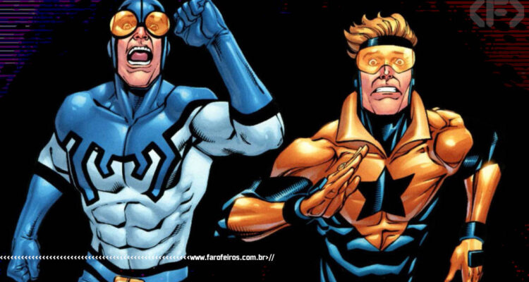 Besouro Azul e Gladiador Dourado correndo - DC Comics - Blog Farofeiros