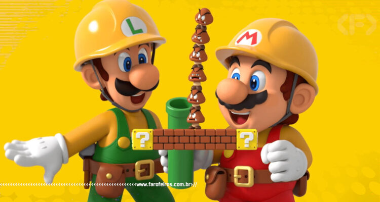 Irmãos à Obra nas Redes Sociais - Thii Gouveia - Super Mario Maker 2 - Blog Farofeiros