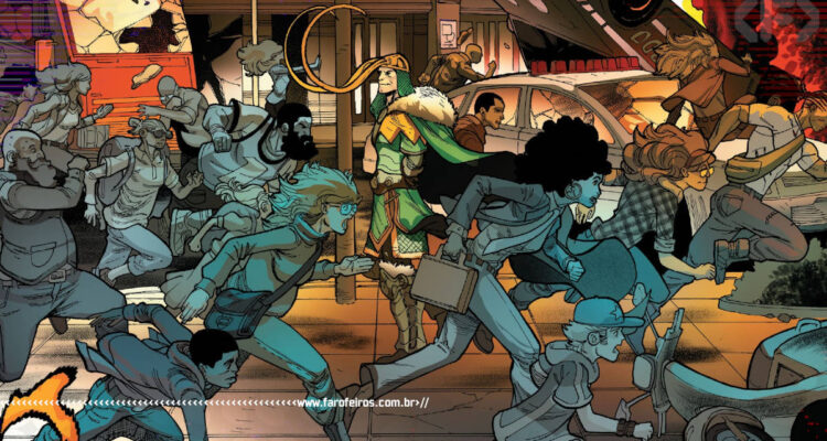 Quem é o Vingador Prime - Avengers #65 - População correndo de Loki - Vingadores - Marvel Comics - Blog Farofeiros