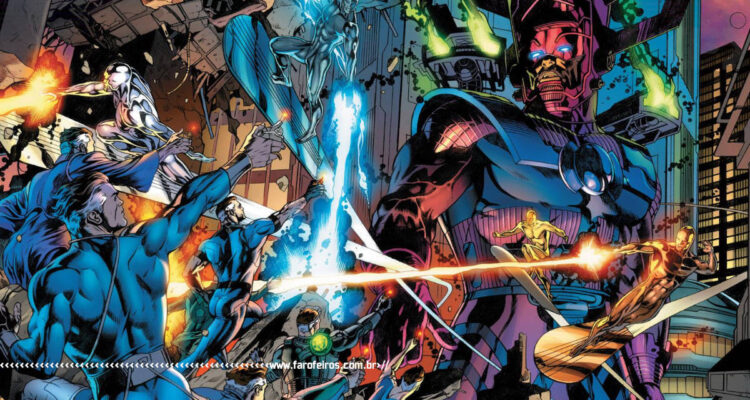 Coincidência cósmica - Diversos Reed Richards contra diversos Surfistas Prateados e Galactus - Marvel Comics - Blog Farofeiros