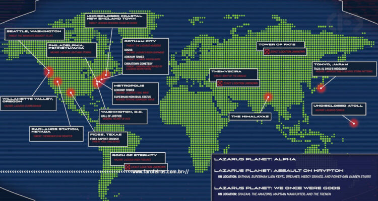 Planeta é só o norte global - Lazarus Planet - Assault on Krypton #1 - Blog Farofeiros