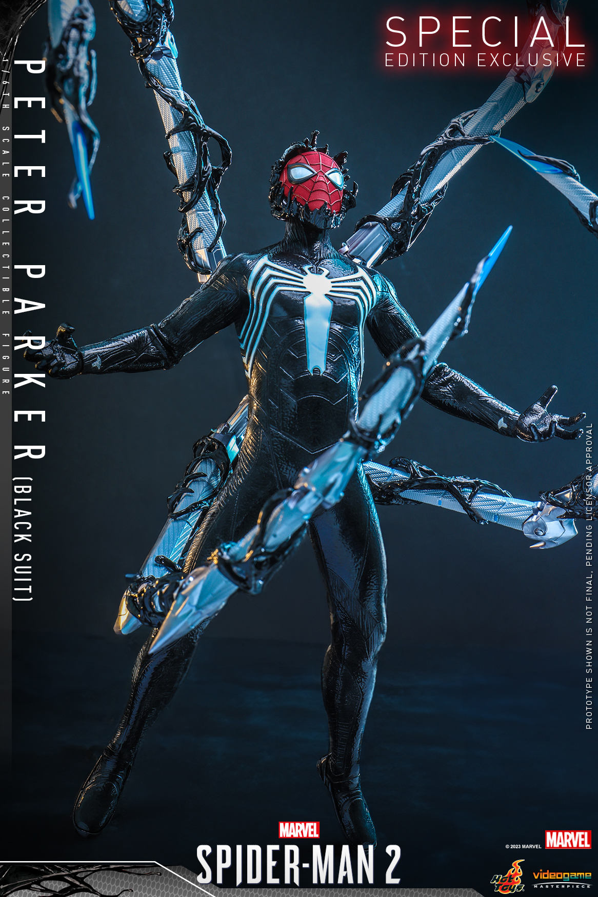 Spider-Man 2 Black Suit da Hot Toys - Homem Aranha 2 do Playstation - Blog Farofeiros