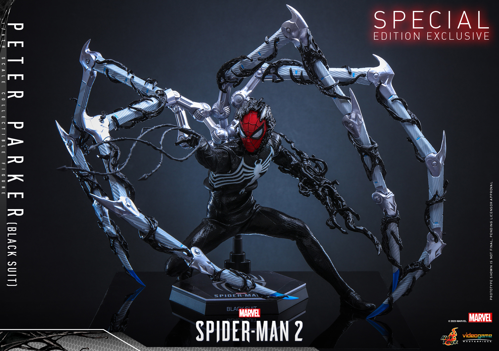 Spider-Man 2 Black Suit da Hot Toys - Homem Aranha 2 do Playstation - Blog Farofeiros