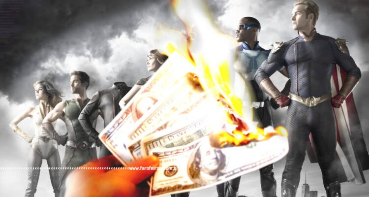 The Boys e o ultra-neoliberalismo - Os Sete dinheiro queimando - Blog Farofeiros
