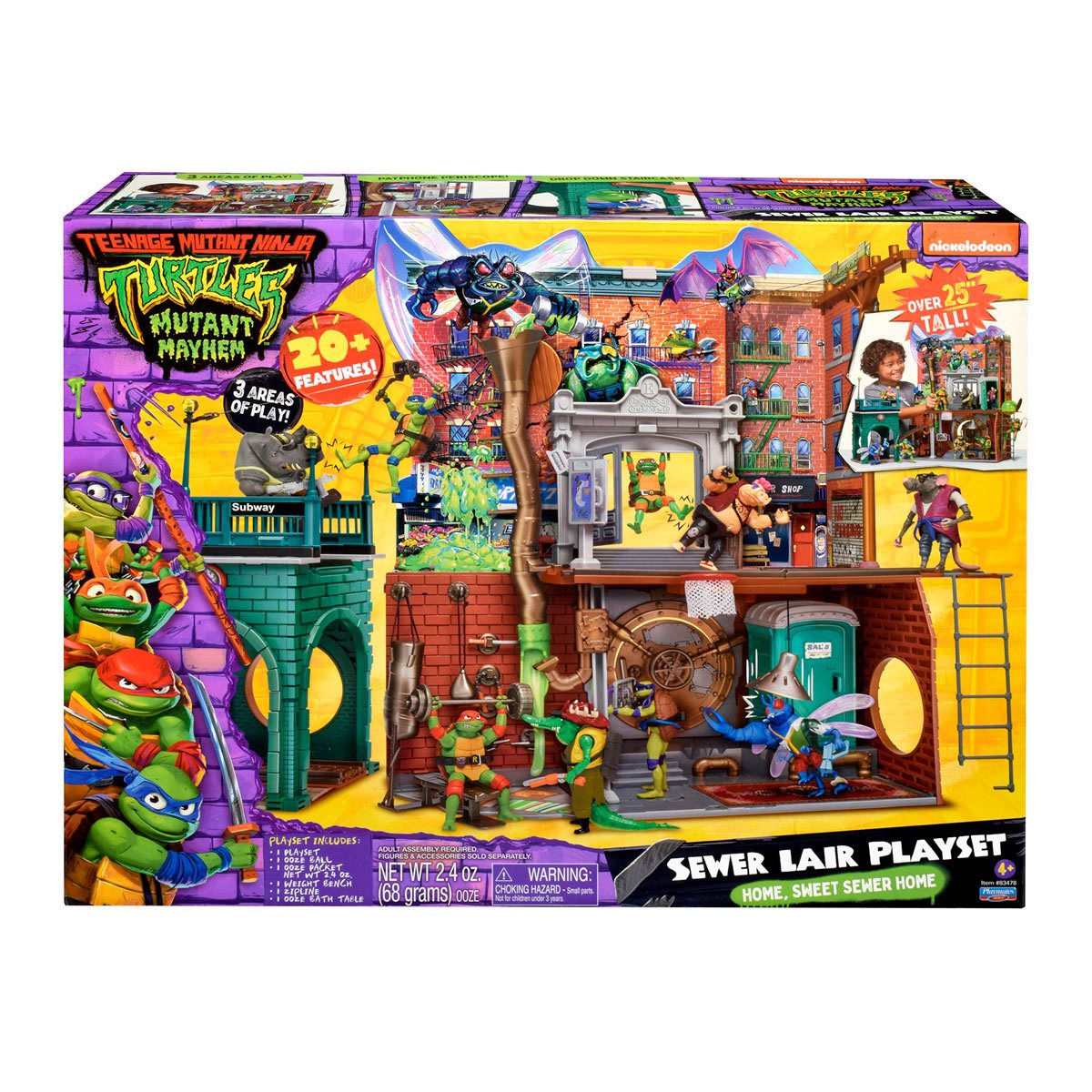 Esgoto das Tartarugas Ninja - Teenage Mutant Ninja Turtles Playmates Playsets - Blog Farofeiros